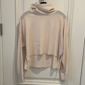 American Eagle Outfitters Light Pink Turtleneck Sweater